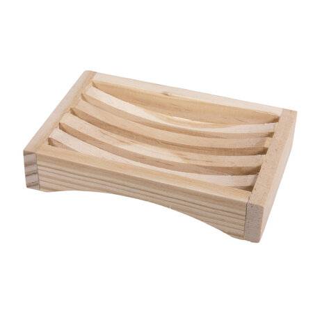 Porte-savon en bois 12 3 x 8 x 2 5cm