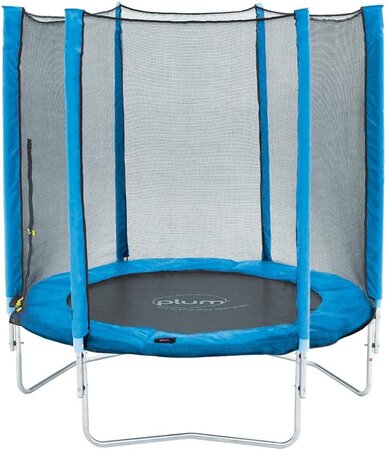 Trampoline 6" avec filet - bleu