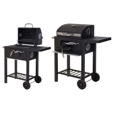 Progarden barbecue au charbon de luxe noir mat