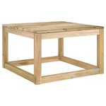 vidaXL Salon de jardin 3 Pièces bois de pin imprégné de vert