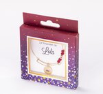 Bracelet lola avec perles rouges