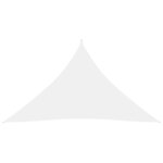 vidaXL Voile de parasol Tissu Oxford triangulaire 5x5x6 m Blanc