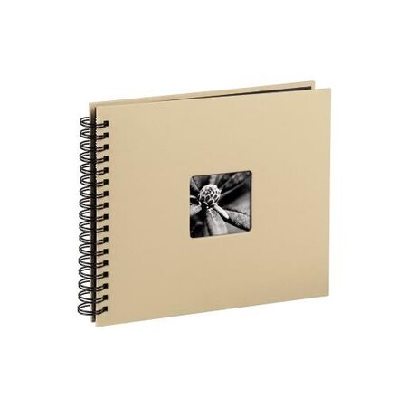 Album photo à spirales 'Fine Art' 28 x 24 cm 50 pages noires Taupe HAMA