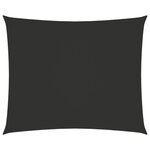 vidaXL Voile de parasol Tissu Oxford rectangulaire 3 5x4 5m Anthracite