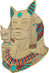 Pièce de monnaie en cupronickel - or 2 cedis g 13.5 millésime 2022 legacy of egypt bastet