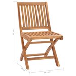 vidaXL Chaises de jardin 2 Pièces avec coussins à motif de feuilles Teck