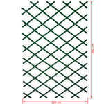Nature Palissade de jardin 100 x 200 cm PVC Vert