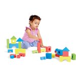 BSM Lot de 80 Pieces de construction mousse Edu Blocs