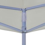 vidaXL Tente pliable Crème 3 x 3 m