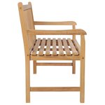 vidaXL Banc de jardin avec coussin vert vif 150 cm Bois de teck massif
