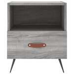 vidaXL Tables de chevet 2 Pièces gris sonoma 40x35x47 5 cm
