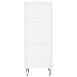 vidaXL Buffet haut Blanc brillant 34 5x32 5x180 cm Bois d'ingénierie