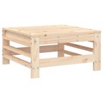 vidaXL Repose-pieds de jardin avec coussins 2 Pièces bois de pin massif