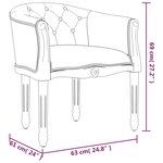 vidaXL Chaise à manger beige lin