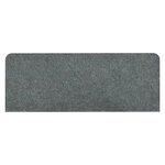vidaXL Tapis d'escalier autocollants 15 Pièces 65x24 5x3 5 cm Gris