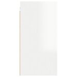 vidaXL Meubles TV 2 Pièces Blanc brillant 30 5x30x60 cm Aggloméré