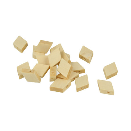 Perle bois Lucy losange 19x12 8mm 20 pièces