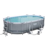 Bestway ensemble de piscine ovale power steel 488x305x107 cm 56448