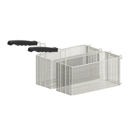 Lot de 2 paniers 6 5l pour friteuse 16 litres - casselin -  - acier inoxydable13 140x327x155mm