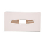 Boîte à mouchoirs rectangulaire blanche - bolero -  - plastique