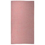 vidaXL Tapis à tissage plat d'extérieur 80x150 cm Rouge