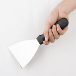 Palette triangulaire lame rigide manche plastique jantex - lame 127 mm -  - métal 130