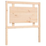 vidaXL Cadre de lit avec tête de lit 90x200 cm bois massif