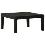vidaXL Salon de jardin 2 Pièces avec coussins Plastique Gris