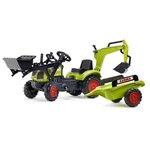 CLAAS Tractopelle a pédales Arion 410 avec excavatrice