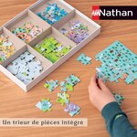 Puzzle 150 pieces - carte du monde - nathan - puzzle enfant + trieur - des 7 ans