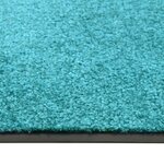 vidaXL Paillasson lavable Cyan 40x60 cm