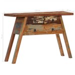 vidaXL Table console 110x30x75 cm Bois solide de récupération