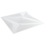 vidaXL Panneaux muraux 12 Pièces blanc 50x50 cm EPS 3 m² étoile