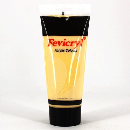 Peinture acrylique en tube jaune de naples 200ml - amt