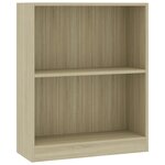vidaXL Bibliothèque Chêne sonoma 60x24x74 5 cm Bois d'ingénierie