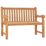 vidaXL Banc de jardin 114 cm Bois de teck solide