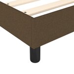 vidaXL Lit à sommier tapissier avec matelas Marron foncé 180x200 cm