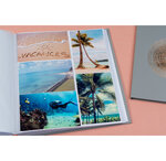 Album Photo Livre 60 Pages Blanches Ellipse - Gris - Exacompta