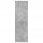 vidaXL Bibliothèque Gris béton 98x30x98 cm Aggloméré