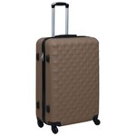vidaXL Ensemble de valises rigides 2 Pièces Marron ABS