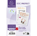 Etui De Protection 3 Volets Pvc Lisse 20/100e - Cristal - X 10 - Exacompta