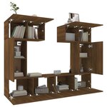 vidaXL Ensemble de meubles TV 6 Pièces Chêne marron Bois d'ingénierie