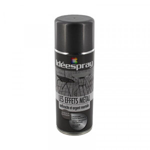 Bombe de peinture idéespray - anthracite et argent martelés - sinto - 400ml