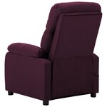 vidaXL Fauteuil de massage Violet Tissu