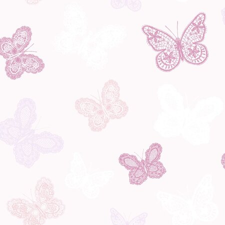 Kids at Home Papier peint Butterfly Rose 100114