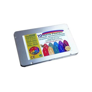 Boîte de 10 pastels à base de cire et d'huile - Maya