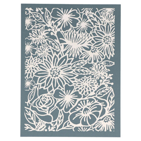 2 Pochoirs De Sérigraphie Floraux