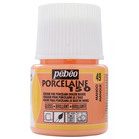 Peinture à l'eau brillante pour porcelaine - Mangue - 45 ml