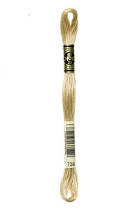 Fil Mouliné DMC Gold Concept 8M Col. 738 Broderie et Point de Croix