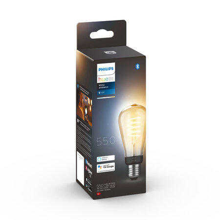 Philips hue ampoule white ambiance 7w edison filament e27x1